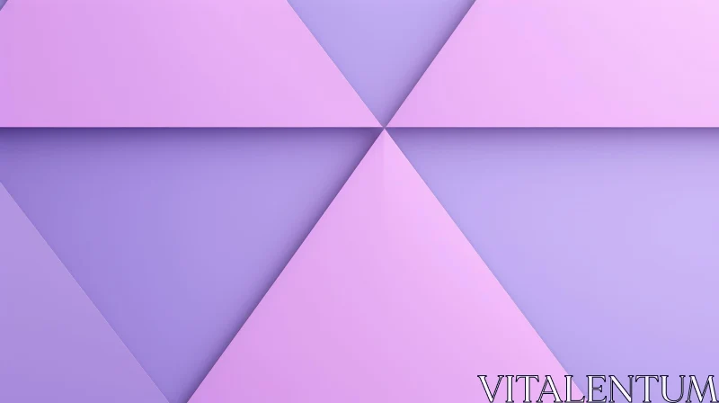 Intricate Geometric Purple Triangle Pattern AI Image