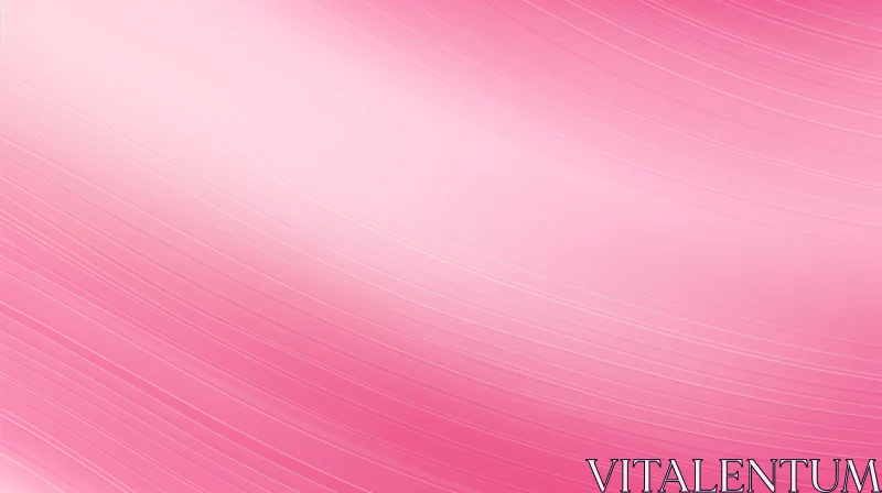 Pink Gradient Background with Elegant Wave Pattern AI Image