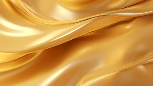 Luxurious Gold Silk Fabric Texture - 3D Rendering