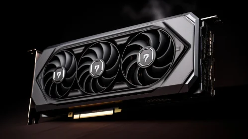 Sleek Graphics Card with Large Cooling Fans