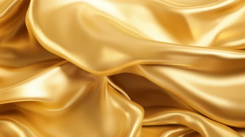 Luxurious Golden Silk Fabric - Elegance and Beauty