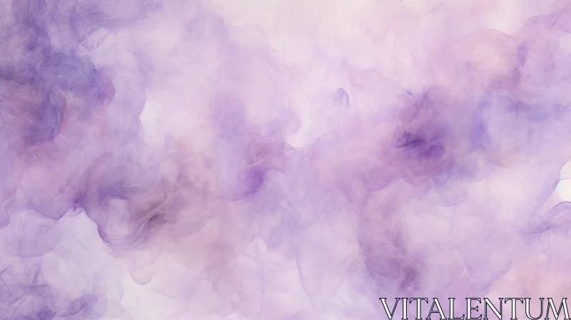 AI ART Purple Watercolor Background - Serene and Ethereal