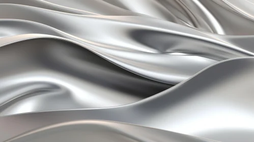 Luxurious Silver Silk Fabric - Texture Background