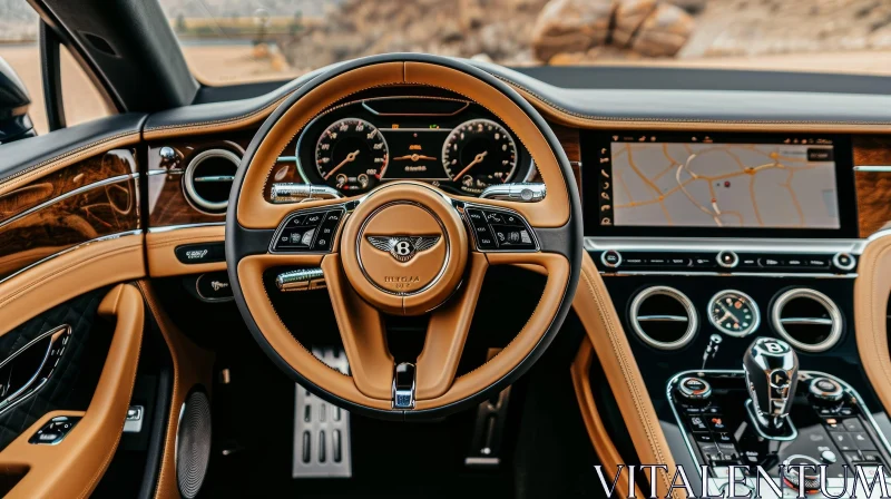 Luxury Car Interior Design AI Image