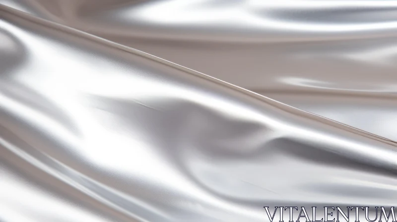 Elegant White Silk Fabric Close-Up AI Image