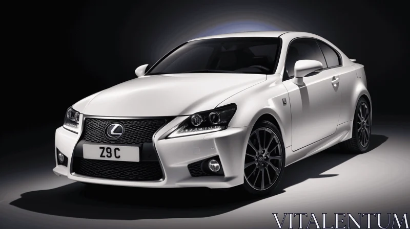 AI ART Black and White Lexus Coupe: Layered Imagery with Subtle Irony