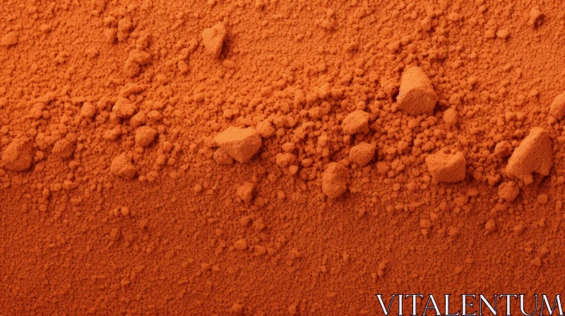 Close-up Red Powder Texture - Matte Finish AI Image
