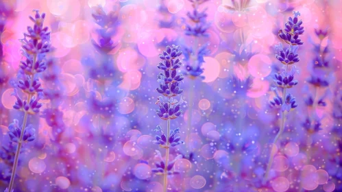 Serene Lavender Field Close-Up