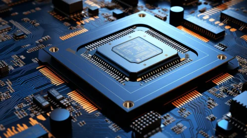 Computer Processor Close-Up | Circuit Board Technology