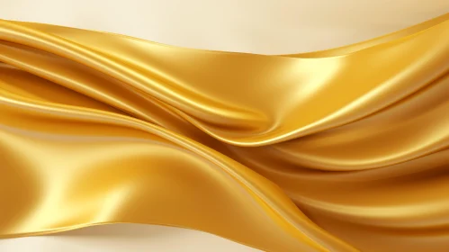 Golden Silk Cloth - Luxurious Metallic Draped Fabric