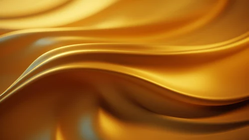 Golden Silk Fabric Texture - Elegant 3D Rendering