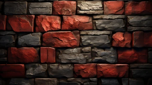 Detailed Brick Wall Texture - High-Quality Photo