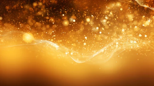 Golden Wave Background - Elegant and Calming