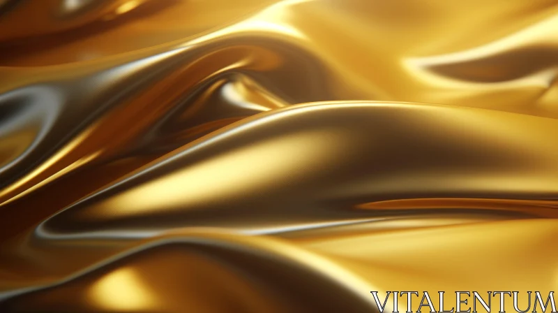 Luxurious Gold Fabric Texture for Background Use AI Image