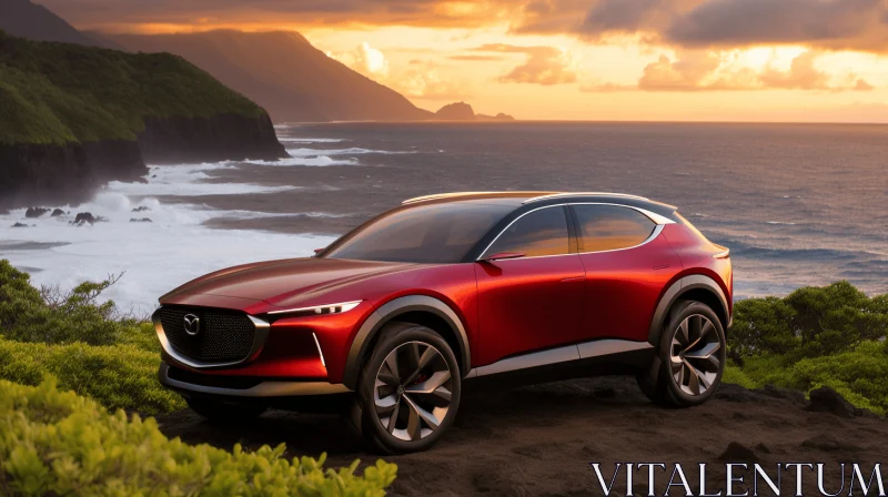 Mazda SUV Revealed: Serene Oceanic Vistas Inspire this Masterpiece AI Image