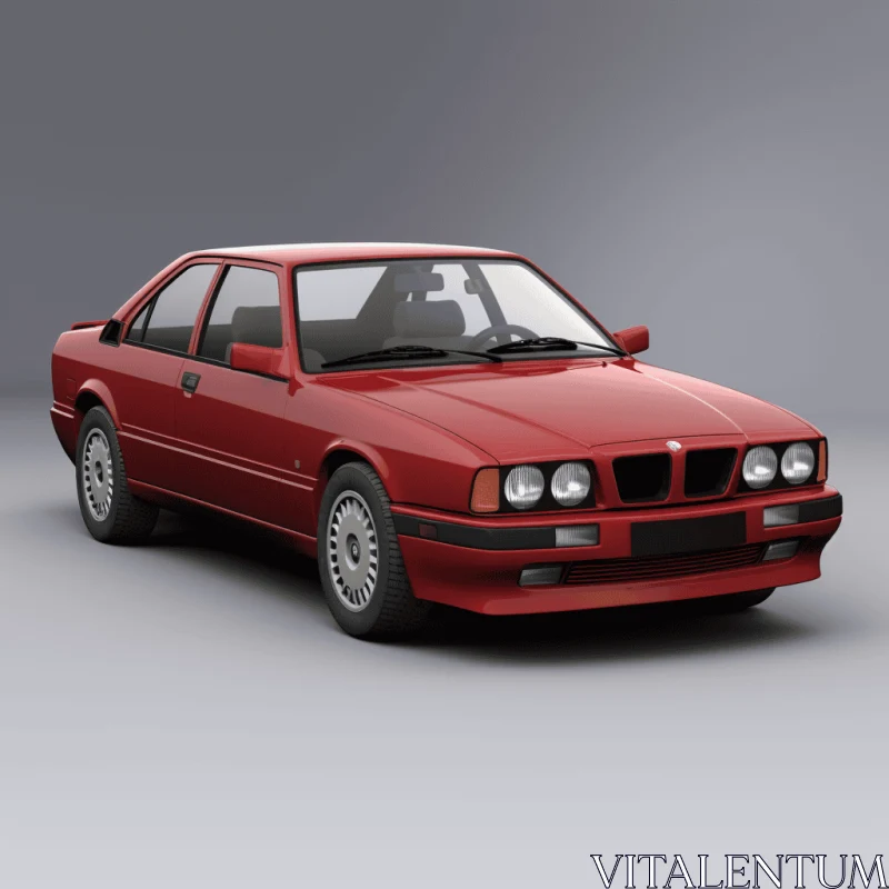 1986 BMG F30 3D Render and Photoshop Animation - Italianate Flair AI Image