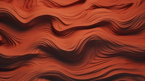 Abstract 3D Wavy Surface with Depth and Dimension