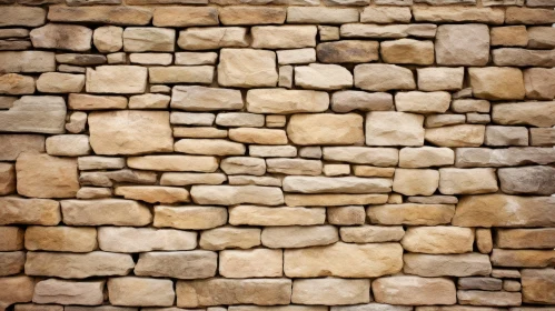 Rustic Dry Stone Wall: Natural Beauty Captured