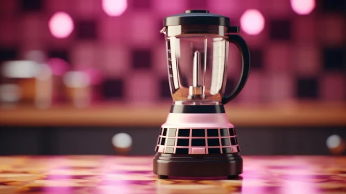 Black and Pink Blender on Kitchen Counter