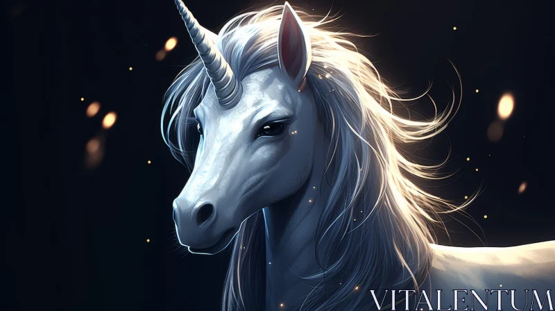 Enchanting Unicorn Digital Painting AI Image