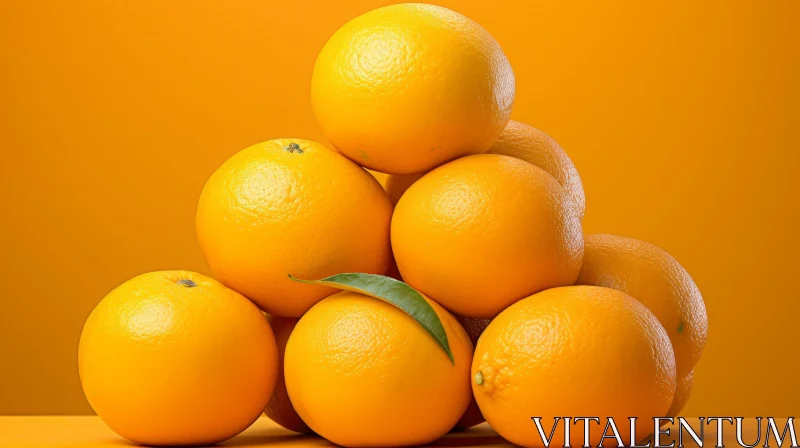 AI ART Orange Pyramid - Fruit Photography