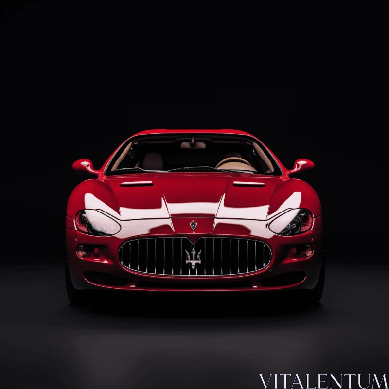 Stunning Maserati Granturismo Car Wallpaper in Light Crimson and White AI Image