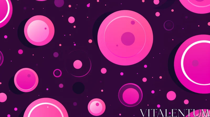 AI ART Pink and Purple Abstract Circle Background