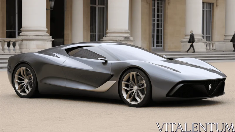 Stunning Avant-Garde Sports Car: Organic and Graceful Design AI Image