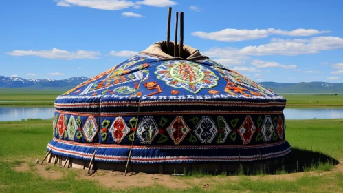 Traditional Mongolian Yurt - Nomadic Dwelling in Central Asia