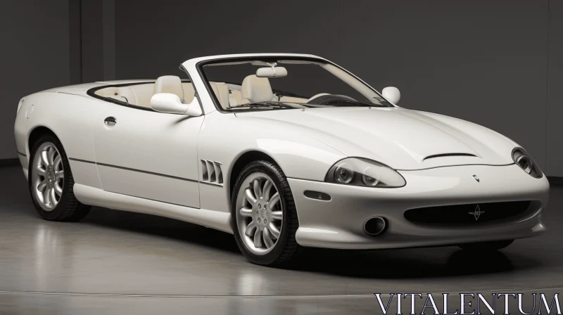 White Convertible Artwork in a Dark Room | Muted Colorscape Mastery AI Image