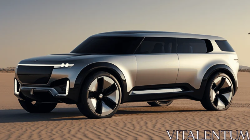 A New Vision SUV Concept: Delicate Washes in the Desert AI Image