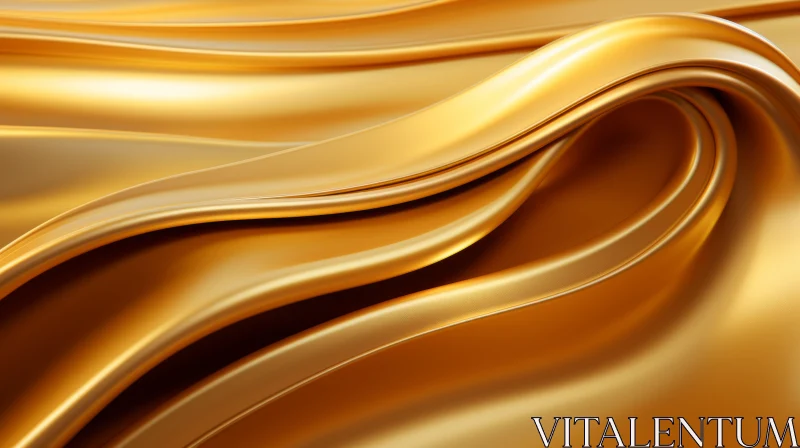 Luxurious Gold Fabric Texture | 3D Rendering AI Image