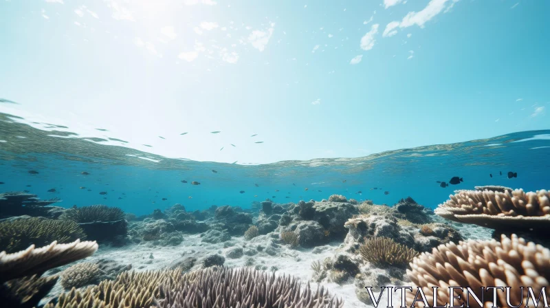 Underwater Beauty: Coral Reef and Marine Life AI Image