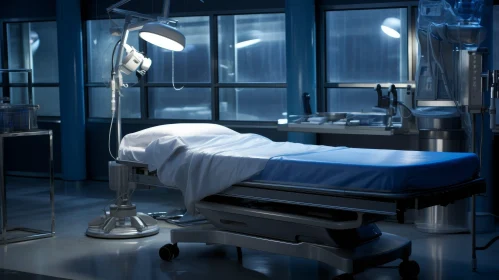 Hospital Room 3D Rendering - Medical Interior Design