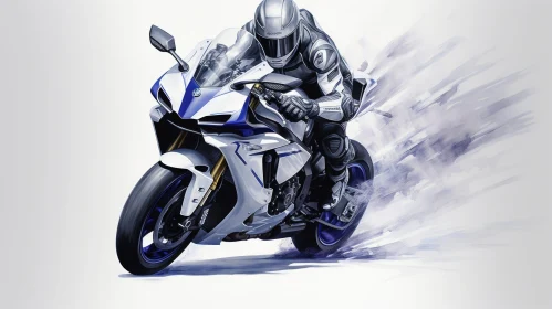 Thrilling Motorcycle Racing Action | Yamaha YZF-R1 Rider