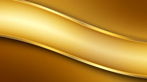 Golden Wave on Dark Brown Background