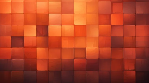Warm and Rich Mosaic in Orange and Brown