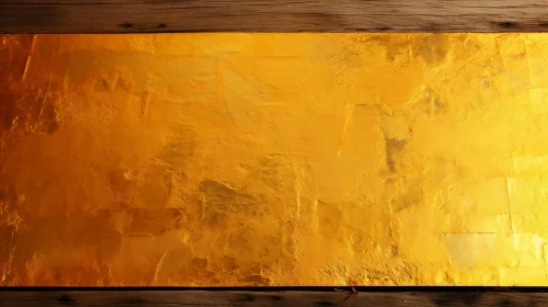 Luxurious Gold Leaf Texture on Wooden Frame