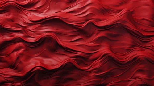 Red Wavy Fabric Texture - Seamless Pattern