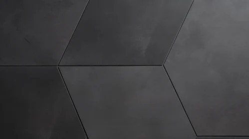 Black and Gray Geometric Tile Wall Close-up