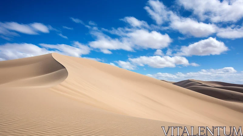 AI ART Sand Dunes of Gobi Desert in Mongolia