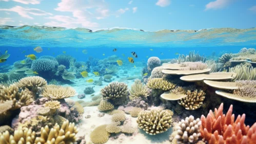 Crystal Clear Coral Reef Underwater Photo