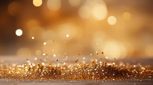Golden Glitter Background - Festive and Elegant Sparkle