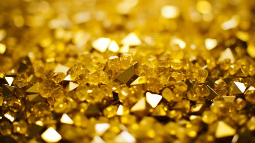 Luxurious Gold Nugget Pile - Close-Up View