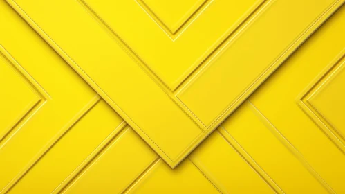 Yellow Ceramic Tiles - 3D Herringbone Pattern