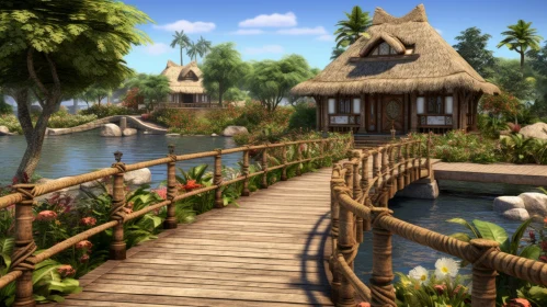 Tropical Island Paradise - Serene Nature Scene