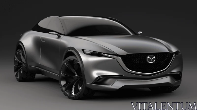 AI ART Captivating Mazda CX9 Concept Car in Gray | Fluid Simplicity