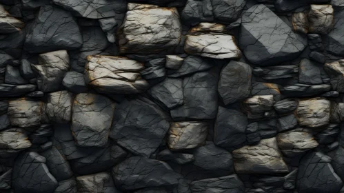 Dark Grey Stone Wall Texture Background