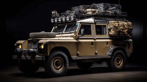 Exquisite Accessories: A Tan Land Rover Showcasing Fine Craftsmanship