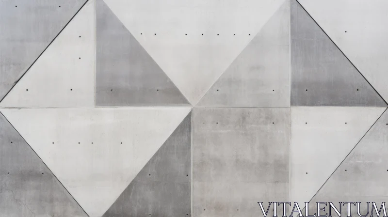 AI ART Geometric Concrete Wall Pattern